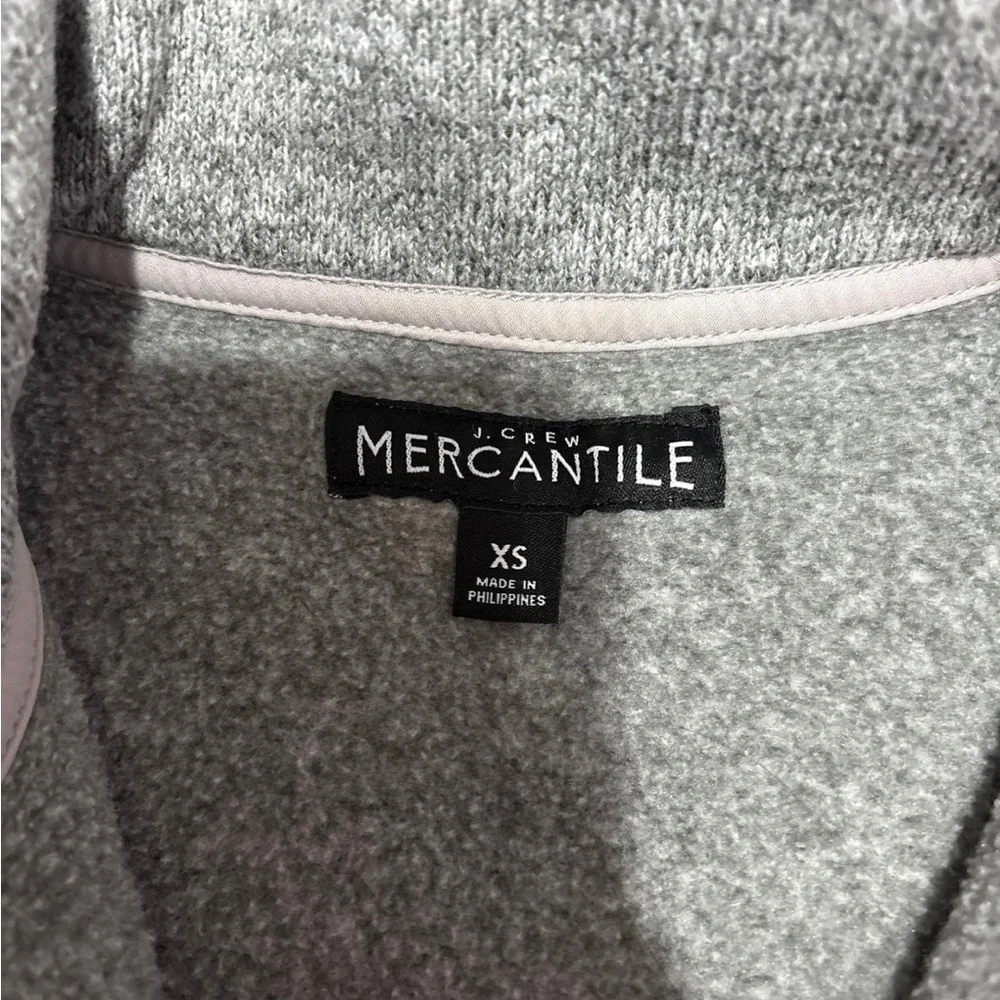 J. Crew Mercantile Grey Quarterzip Sweatshirt